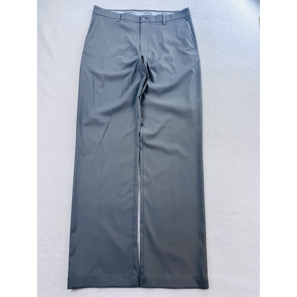 Callaway Performance Golf Pants Men Gray 36x36 Chino Straight Stretch Wicking